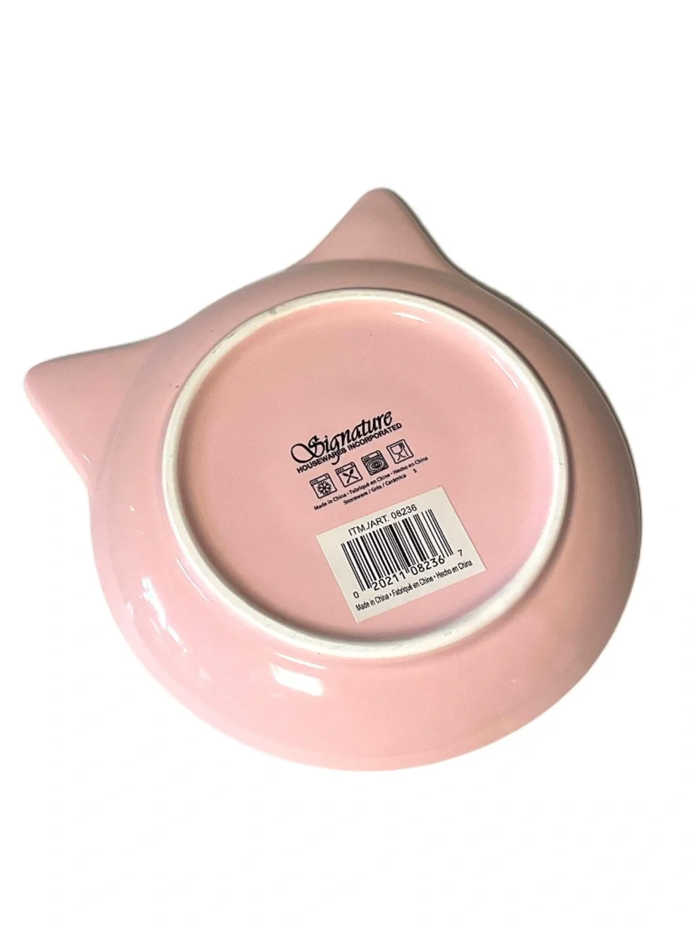 Pink Cat Dish